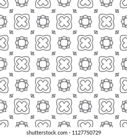 Seamless geometric ornamental vector pattern
