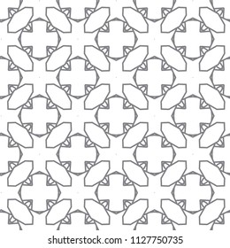 Seamless geometric ornamental vector pattern