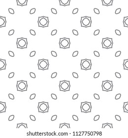 Seamless geometric ornamental vector pattern