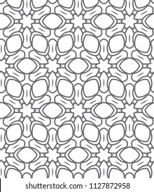 Seamless geometric ornamental vector pattern