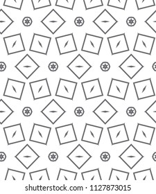 Seamless geometric ornamental vector pattern