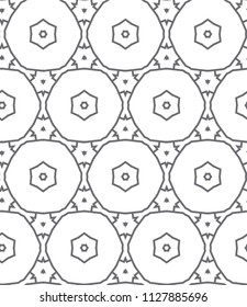 Seamless geometric ornamental vector pattern
