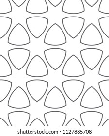 Seamless geometric ornamental vector pattern