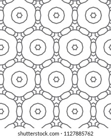 Seamless geometric ornamental vector pattern