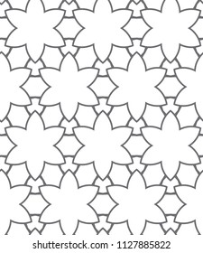 Seamless geometric ornamental vector pattern