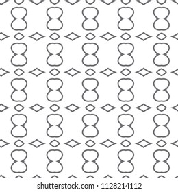 Seamless geometric ornamental vector pattern