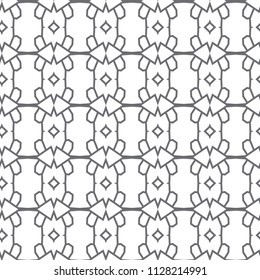 Seamless geometric ornamental vector pattern
