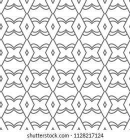 Seamless geometric ornamental vector pattern