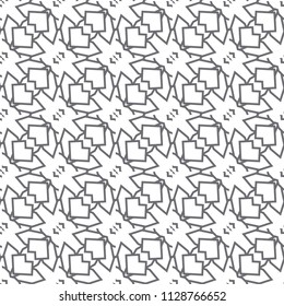 Seamless geometric ornamental vector pattern