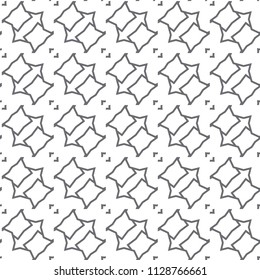 Seamless geometric ornamental vector pattern