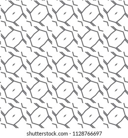 Seamless geometric ornamental vector pattern