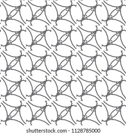 Seamless geometric ornamental vector pattern