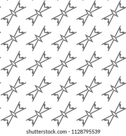 Seamless geometric ornamental vector pattern