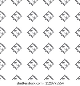 Seamless geometric ornamental vector pattern