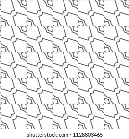 Seamless geometric ornamental vector pattern