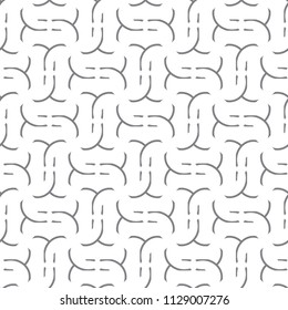 Seamless geometric ornamental vector pattern