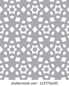 Seamless geometric ornamental vector pattern