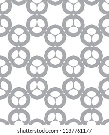 Seamless geometric ornamental vector pattern