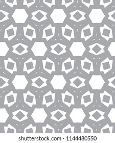 Seamless geometric ornamental vector pattern
