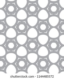 Seamless geometric ornamental vector pattern