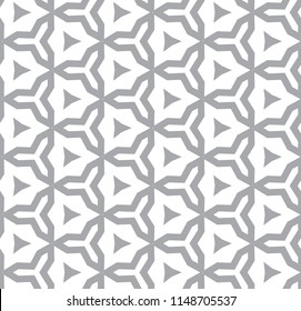 Seamless geometric ornamental vector pattern