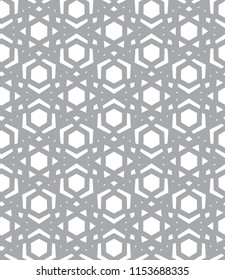 Seamless geometric ornamental vector pattern