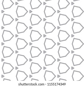 Seamless geometric ornamental vector pattern