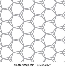 Seamless geometric ornamental vector pattern