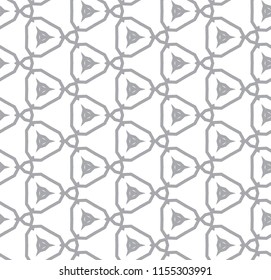 Seamless geometric ornamental vector pattern