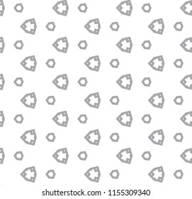 Seamless geometric ornamental vector pattern