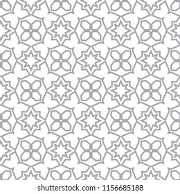 Seamless geometric ornamental vector pattern