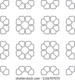 Seamless geometric ornamental vector pattern