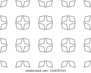 Seamless geometric ornamental vector pattern