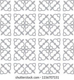 Seamless geometric ornamental vector pattern