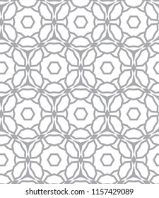 Seamless geometric ornamental vector pattern