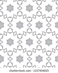 Seamless geometric ornamental vector pattern