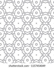 Seamless geometric ornamental vector pattern