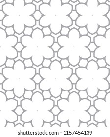Seamless geometric ornamental vector pattern