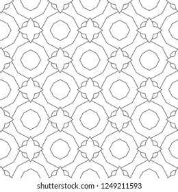 Seamless geometric ornamental vector pattern