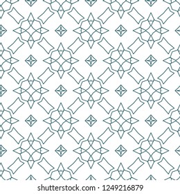 Seamless geometric ornamental vector pattern