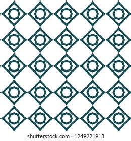 Seamless geometric ornamental vector pattern