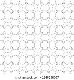 Seamless geometric ornamental vector pattern