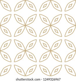 Seamless geometric ornamental vector pattern