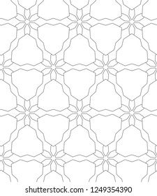 Seamless geometric ornamental vector pattern
