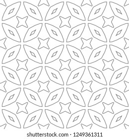 Seamless geometric ornamental vector pattern