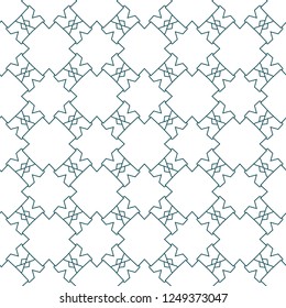Seamless geometric ornamental vector pattern