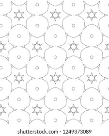 Seamless geometric ornamental vector pattern