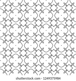 Seamless geometric ornamental vector pattern