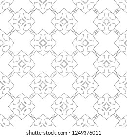 Seamless geometric ornamental vector pattern