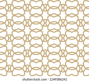 Seamless geometric ornamental vector pattern
